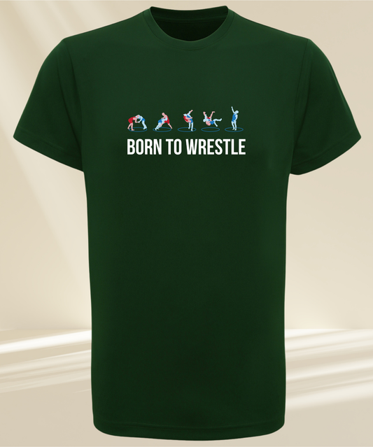 Trainings T-Shirt - Herren - Born To Wrestling - Freestyle
