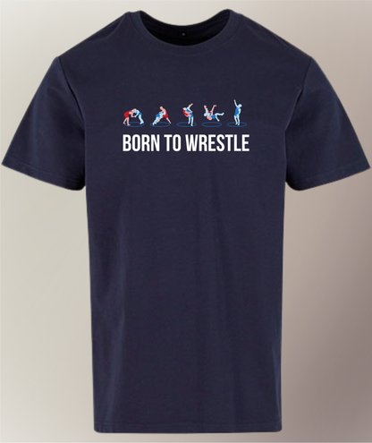 Premium T-Shirt - Herren - Born To Wrestle - Freestsyle