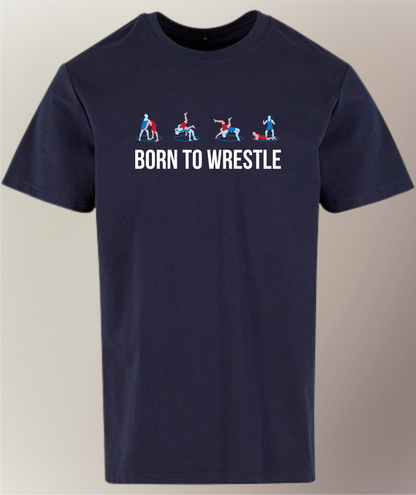 Premium T-Shirt - Herren - Born To Wrestle - GRECO