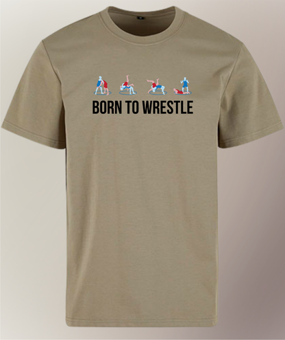 Premium T-Shirt - Herren - Born To Wrestle - GRECO