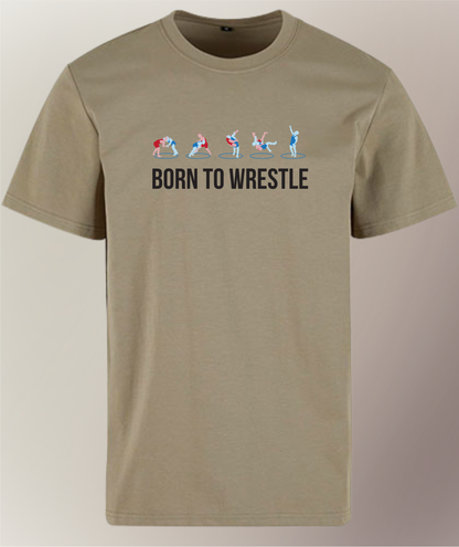 Premium T-Shirt - Herren - Born To Wrestle - Freestsyle