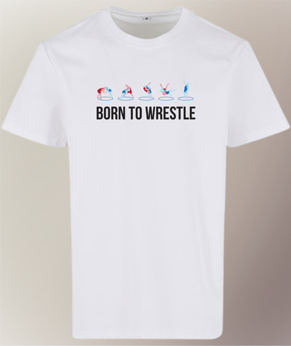 Premium T-Shirt - Herren - Born To Wrestle - Freestsyle