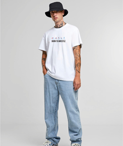Premium T-Shirt - Herren - Born To Wrestle - Freestsyle