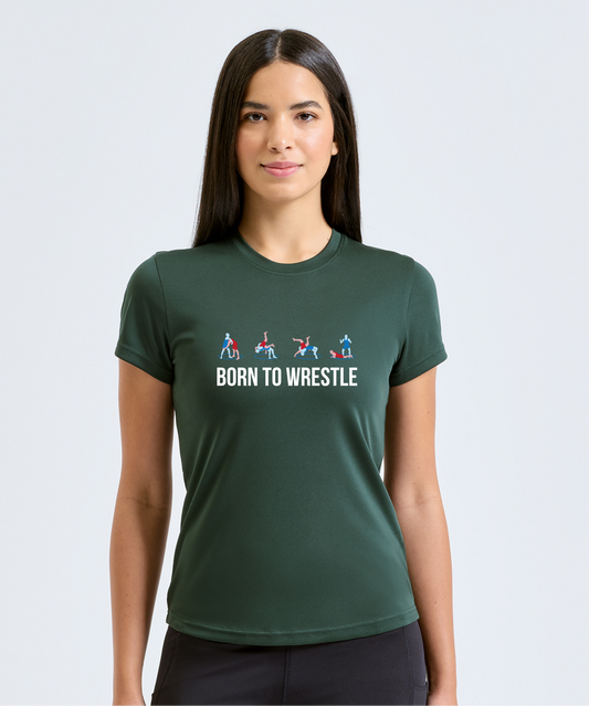 Trainings T-Shirt - Damen - Born To Wrestling