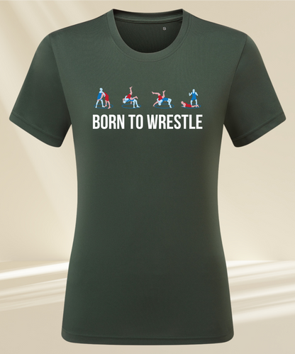 Trainings T-Shirt - Damen - Born To Wrestling