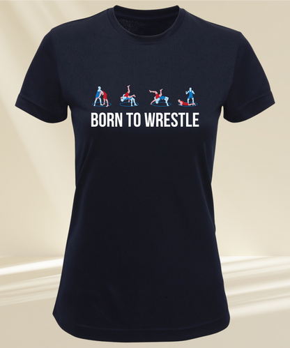 Trainings T-Shirt - Damen - Born To Wrestling