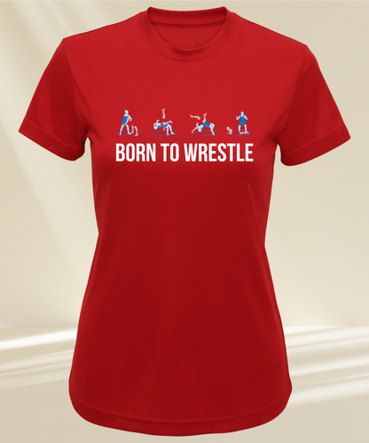 Trainings T-Shirt - Damen - Born To Wrestling