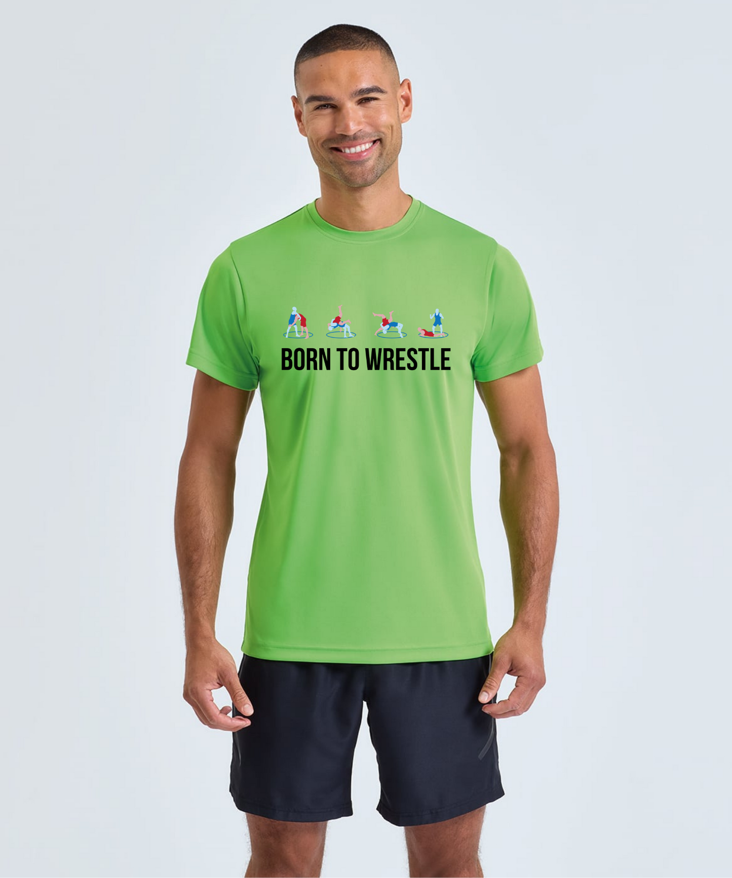 Trainings T-Shirt - Herren - Born To Wrestling