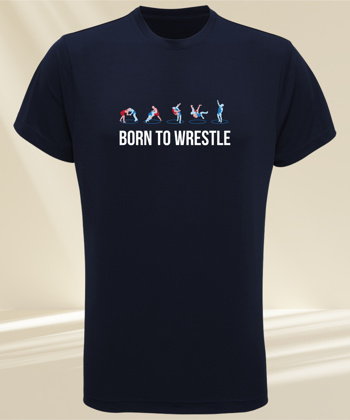 Trainings T-Shirt - Herren - Born To Wrestling - Freestyle