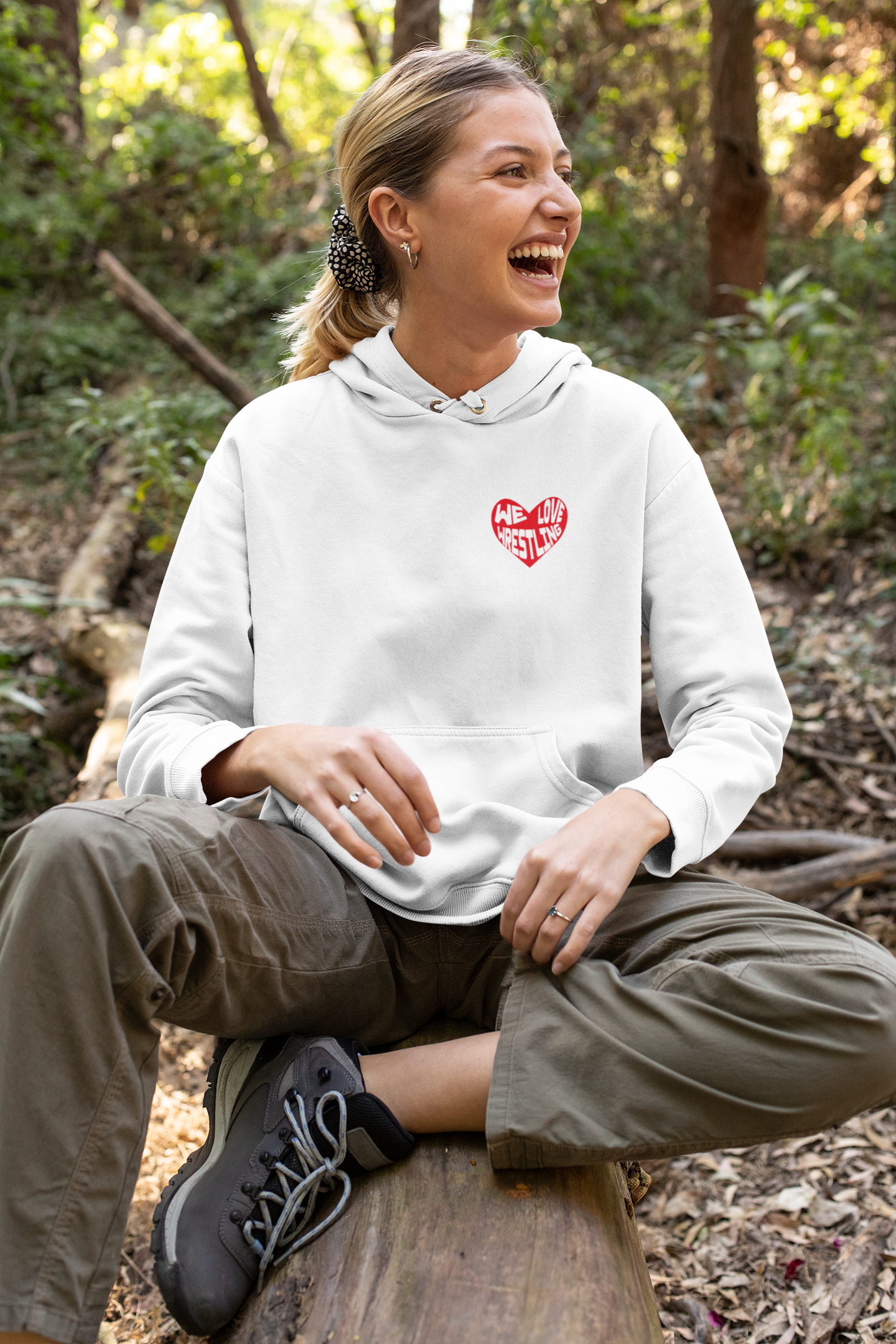 We Love Wrestling - einseitig - Premium Hoodie