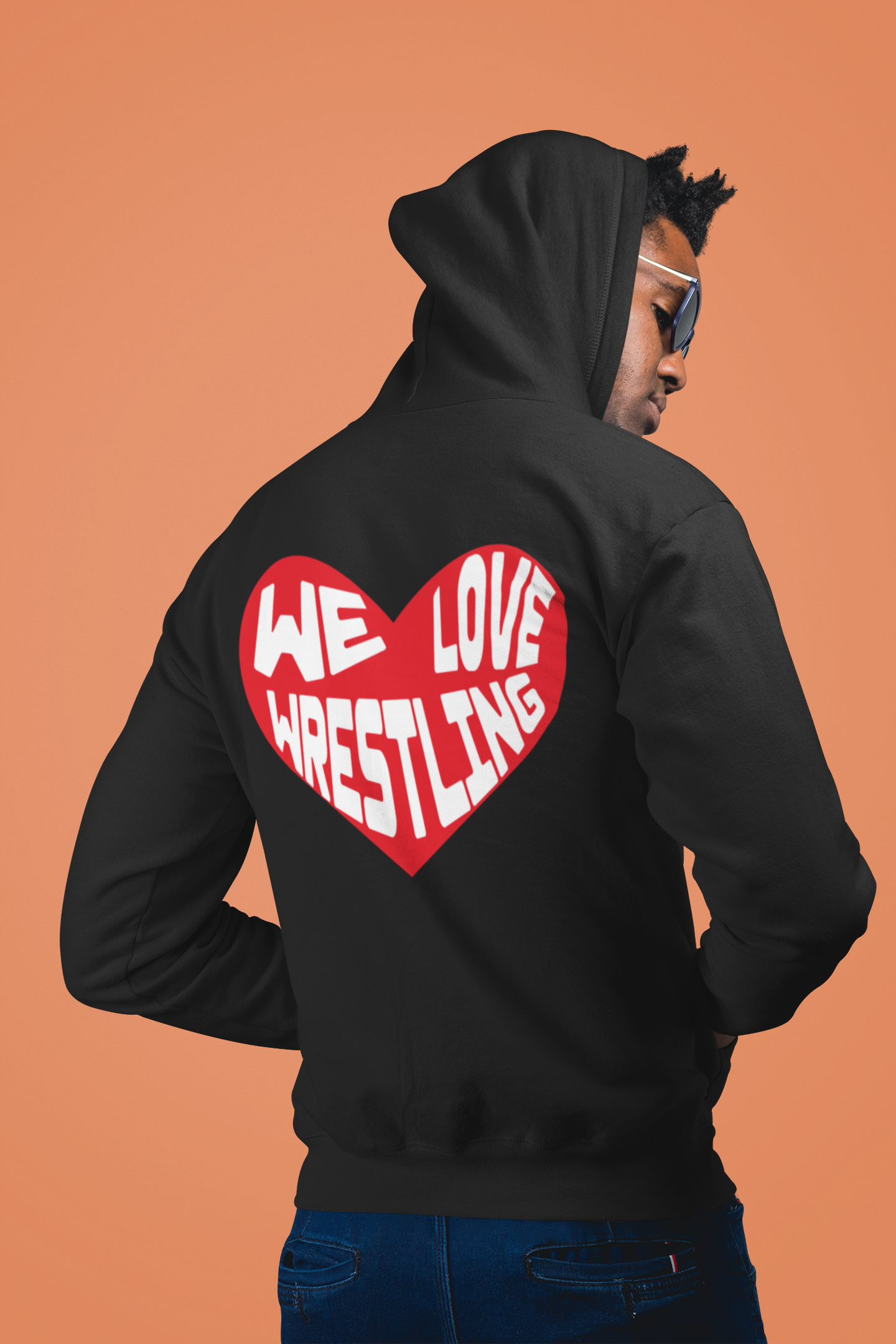 We Love Wrestling - beidseitig - Premium Hoodie